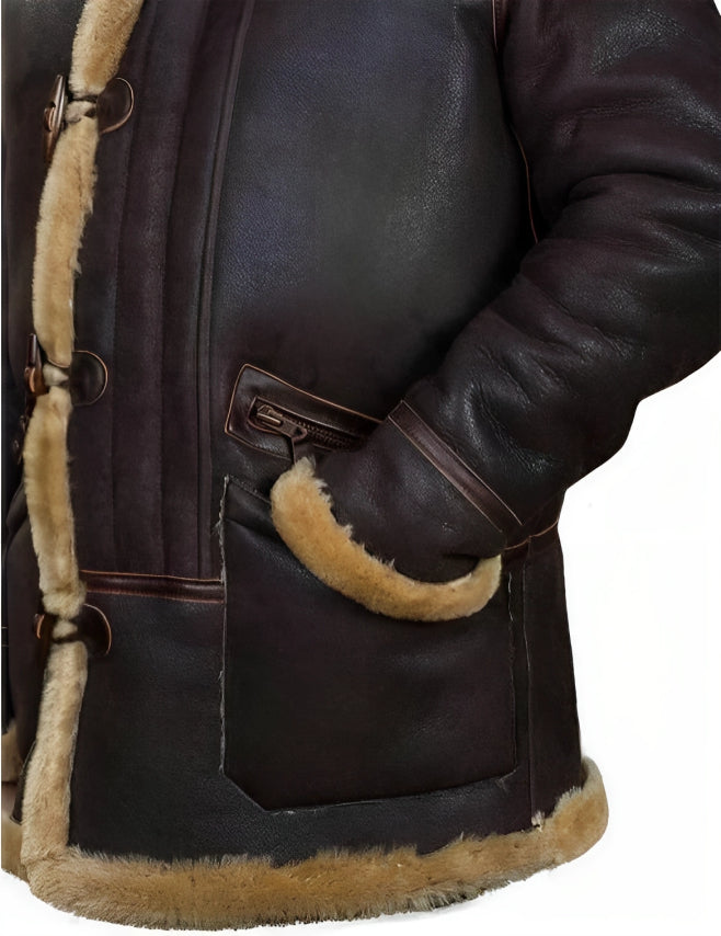 Lars | Klassische Winterjacke aus Leder
