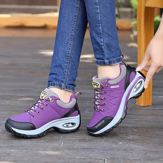 JanaTrek - Damen Wildleder Plattform Wanderschuhe