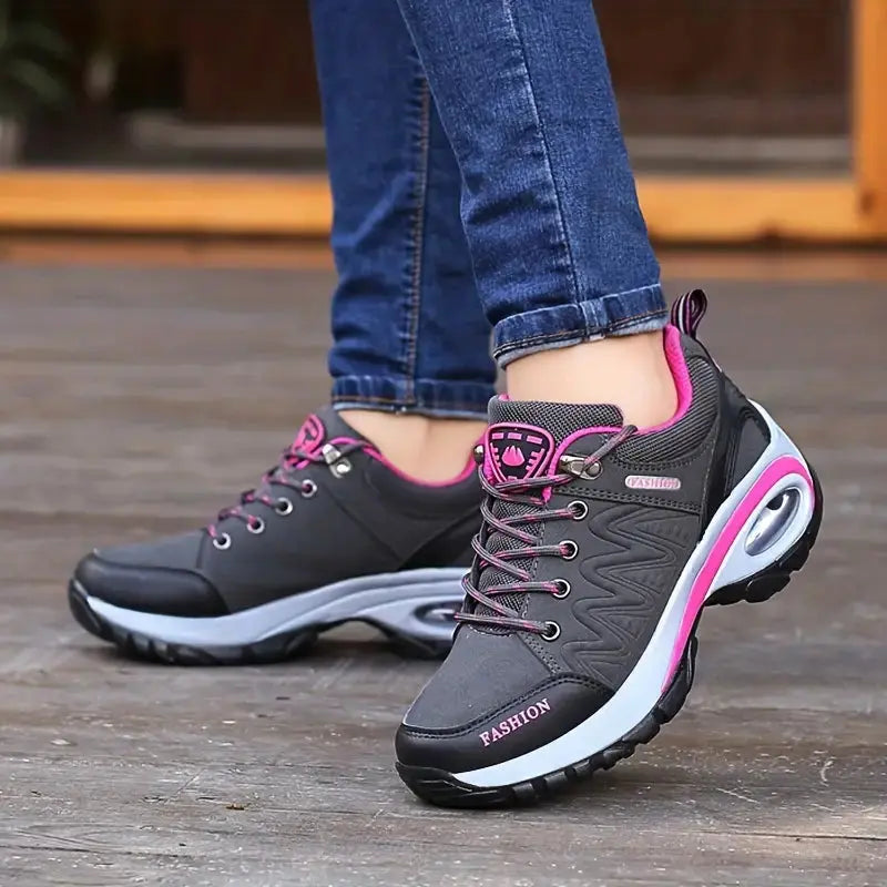 JanaTrek - Damen Wildleder Plattform Wanderschuhe