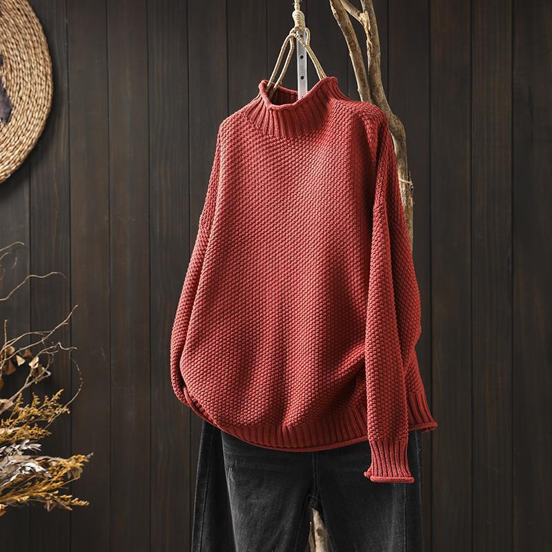 Eva™ - Waffelgestrickter Pullover