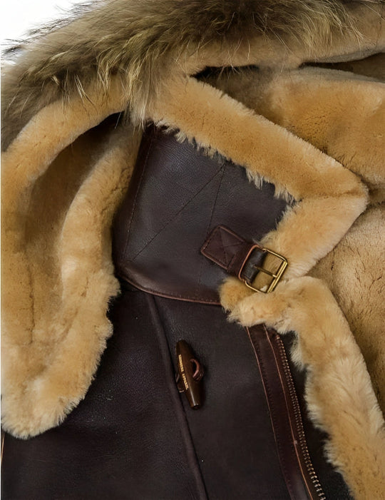 Lars | Klassische Winterjacke aus Leder